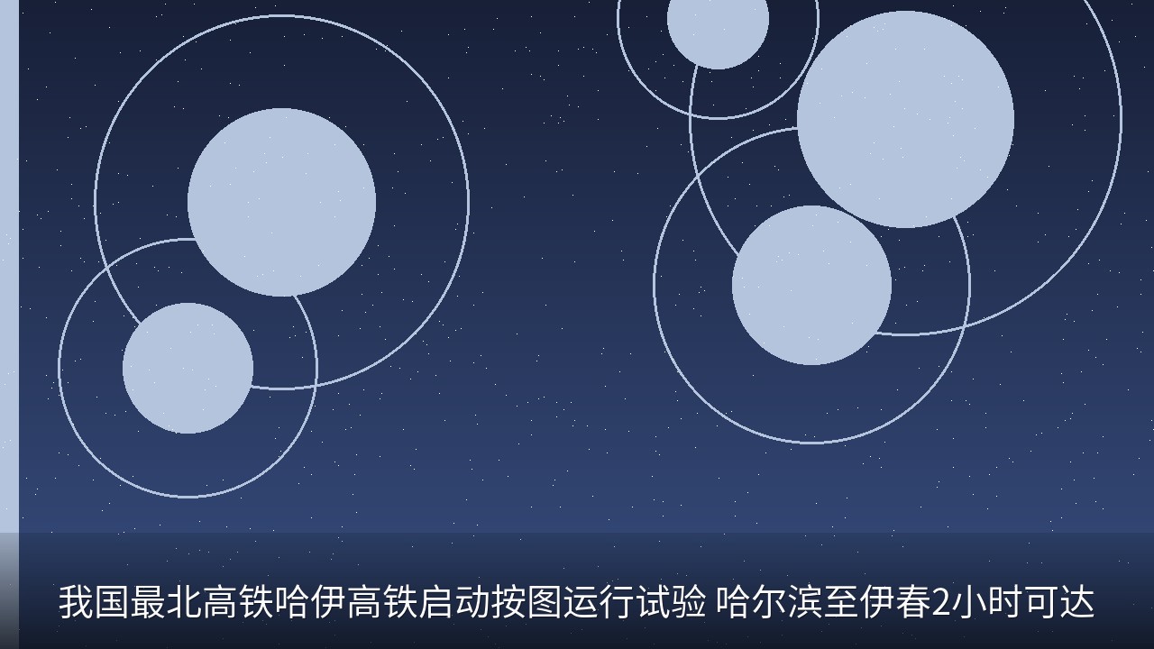我国最北高铁哈伊高铁启动按图运行试验 哈尔滨至伊春2小时可达