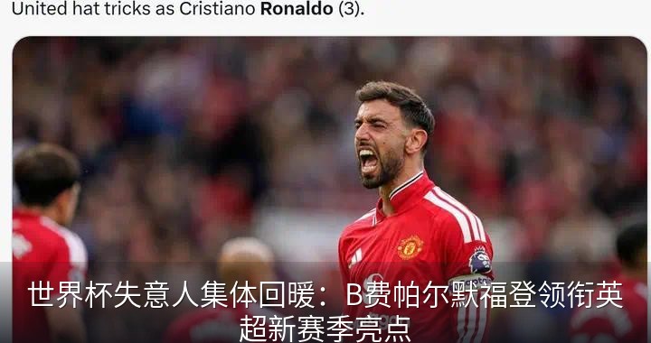 世界杯失意人集体回暖：B费帕尔默福登领衔英超新赛季亮点