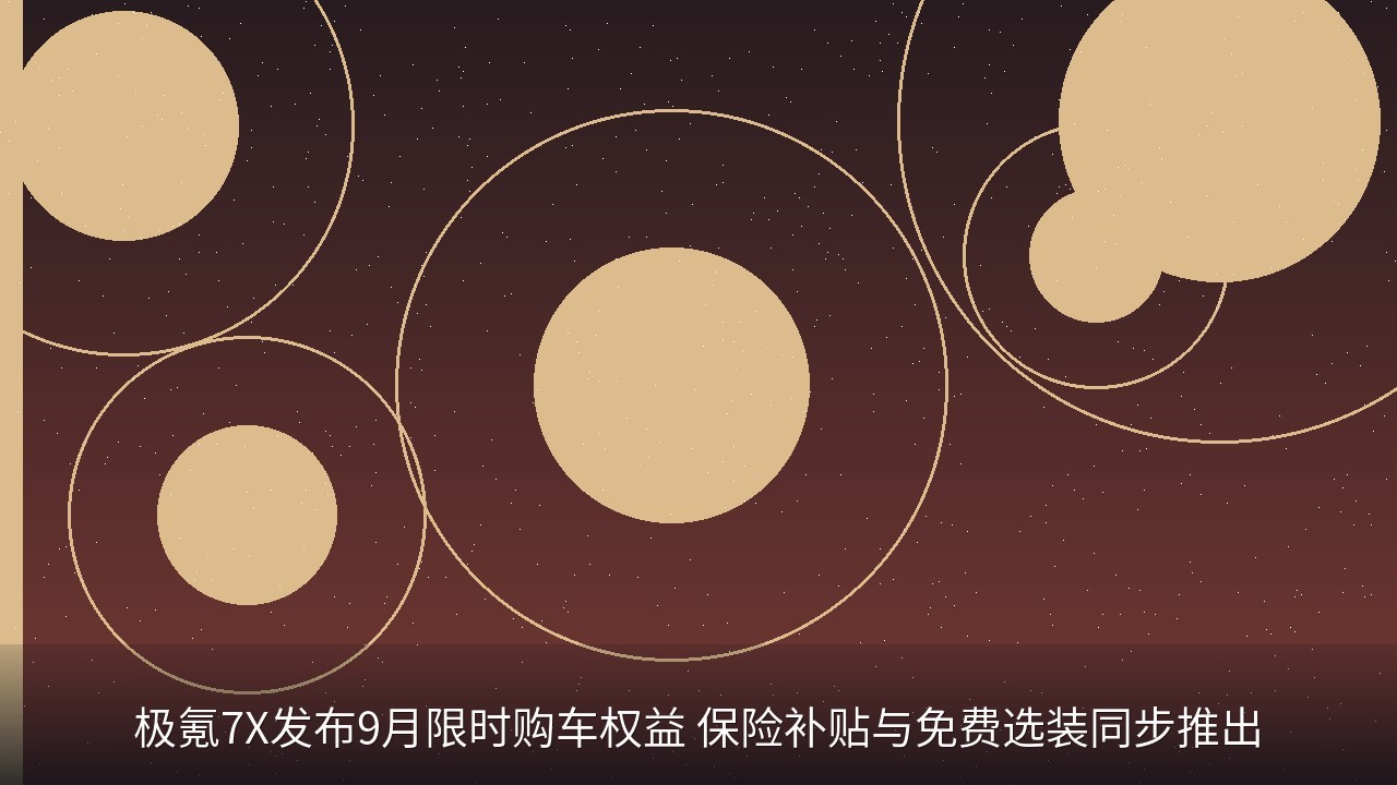 极氪7X发布9月限时购车权益 保险补贴与免费选装同步推出
